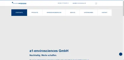 Screenshot of a1-envirosciences limited
