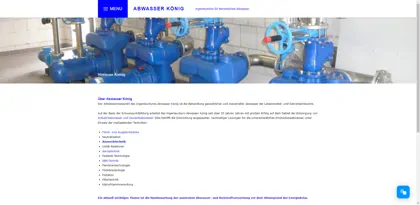 Screenshot of Abwasser König Ingenieurbüro für betriebliches Abwasser