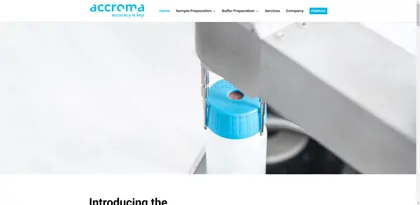 Screenshot of accroma labtec Ltd.