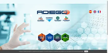 Screenshot of ADIEGO HNOS, S.A.