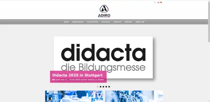 Screenshot of Adiro Automatisierungstechnik GmbH