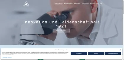 Screenshot of AGATEX Feinchemie GmbH