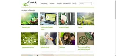 Screenshot of AGIMUS GmbH