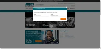 Screenshot of Airgas, Inc.