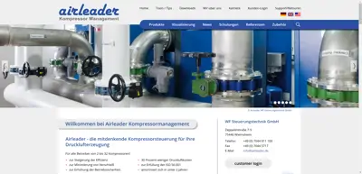 Screenshot of WF Steuerungstechnik GmbH