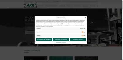 Screenshot of AKK Industrieservice & Handels GmbH