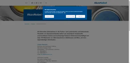 Screenshot of Akzo Nobel Coatings GmbH