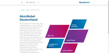 Screenshot of Akzo Nobel