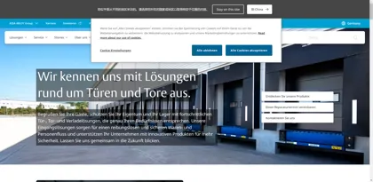 Screenshot of Albany Door Systems GmbH