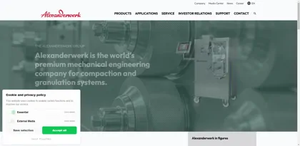 Screenshot of Alexanderwerk GmbH