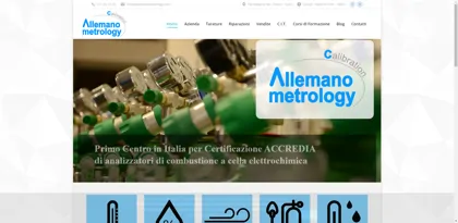 Screenshot of Allemano Metrology S.r.l.