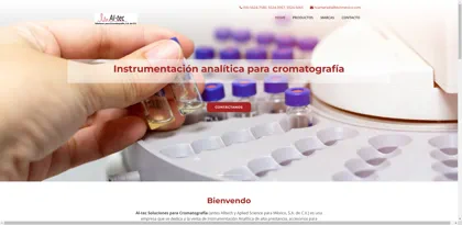 Screenshot of Alltech y Aplied Science para México, S.A. de C.V.