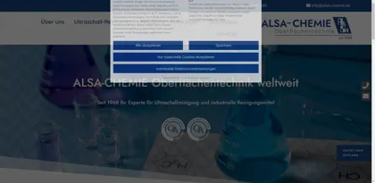 Screenshot of ALSA-CHEMIE