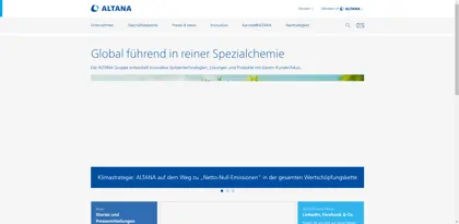 Screenshot of ALTANA AG