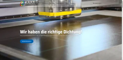 Screenshot of Amaqo Dichtungstechnik GmbH