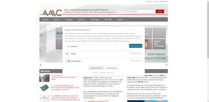 Screenshot of AMC - Analytik & Meßtechnik GmbH