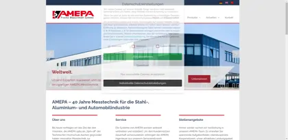 Screenshot of AMEPA GmbH