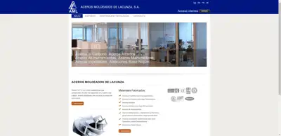 Screenshot of Aceros Moldeados de Lacunza S.A. (ALM)