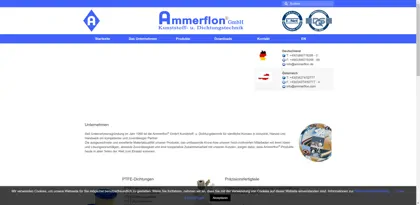 Screenshot of Ammerflon GmbH