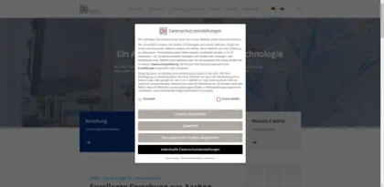 Screenshot of AMO GmbH