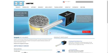 Screenshot of Amptek Inc.