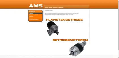 Screenshot of AMS GmbH