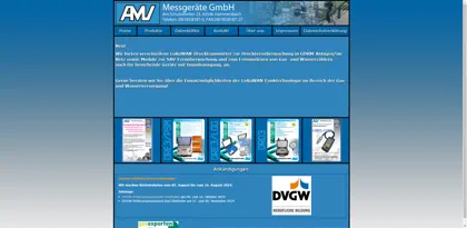 Screenshot of AMV - Messgeräte GmbH