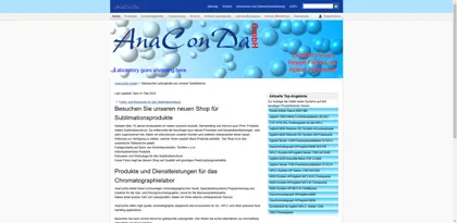 Screenshot of AnaConDa GmbH