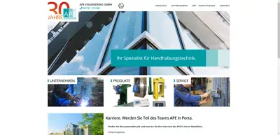 Screenshot of APE Engineering GmbH