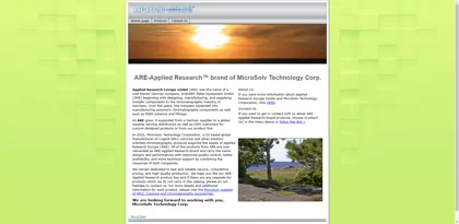 Screenshot of Applied Research Europe GmbH