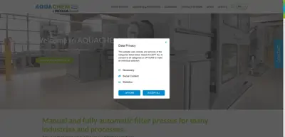 Screenshot of AQUACHEM GmbH