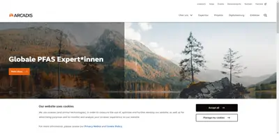 Screenshot of ARCADIS Deutschland GmbH