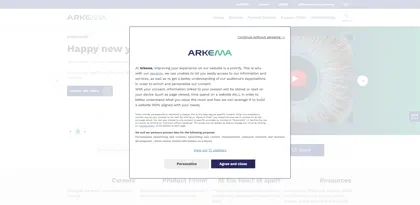 Screenshot of Arkema Group