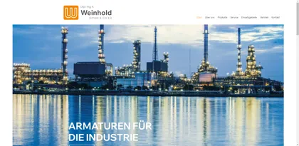 Screenshot of Dipl.-Ing.K. Weinhold  GmbH & Co KG