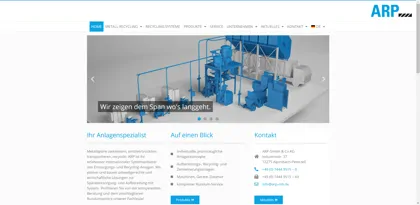 Screenshot of ARP Alpirsbacher Maschinenbau GmbH & Co KG