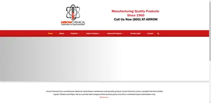 Screenshot of Arrow Chemical Corporation