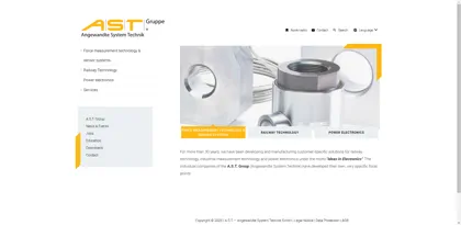 Screenshot of A.S.T. - Mess- & Regeltechnik GmbH