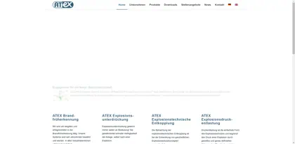 Screenshot of ATEX Explosionsschutz GmbH