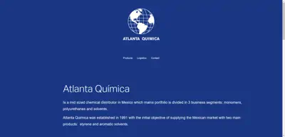 Screenshot of Atlanta Química, S.A. de C.V.