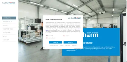 Screenshot of Autotherm Dipl. Ing. Erdmann Nenninger Nachfolger GmbH & Co. KG