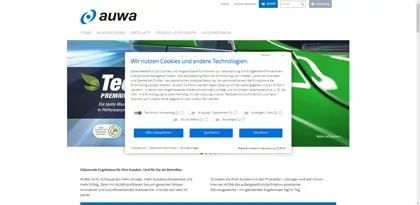 Screenshot of AUWA-Chemie GmbH