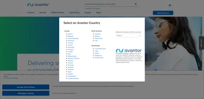 Screenshot of Avantor Performance Materials, LLC