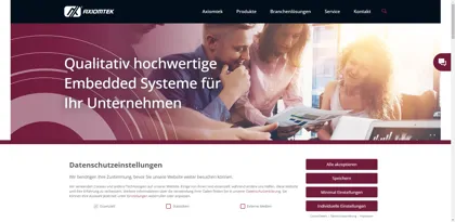 Screenshot of AXIOMTEK Deutschland GmbH