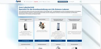 Screenshot of Axon Labortechnik GmbH