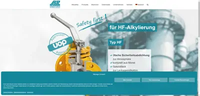 Screenshot of AZ Armaturen GmbH & Co KG