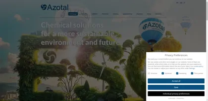 Screenshot of Azotal S.p.A.