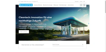 Screenshot of Bachofen AG