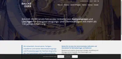 Screenshot of Balcke-Dürr GmbH