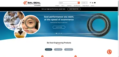 Screenshot of Bal Seal Engineering Europe B.V.