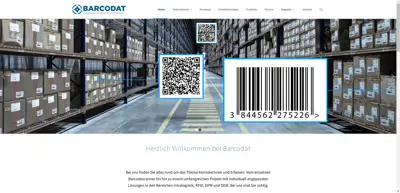 Screenshot of BARCODAT GmbH